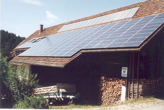 Solardach vom Bauernhof